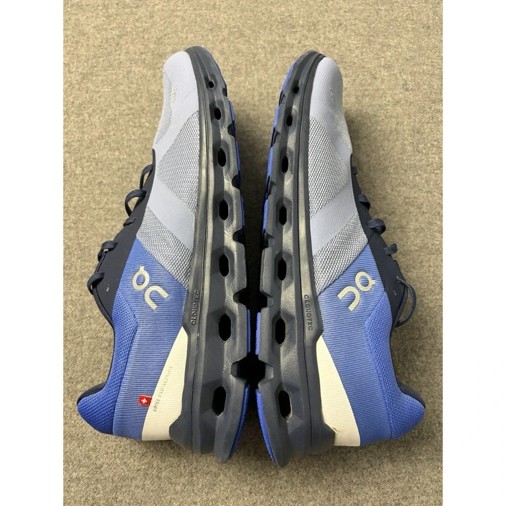 On Running Cloudrunner Mens 13 Running Shoes Blue Grey 46.98238 Low Top Sneakers